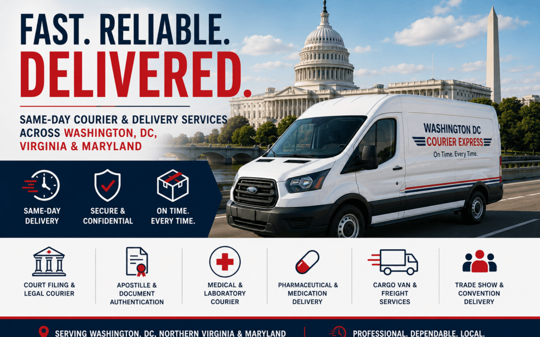 Washington DC Courier Express Expands Reliable Same-Day Delivery Across DC, Virginia, and Maryland